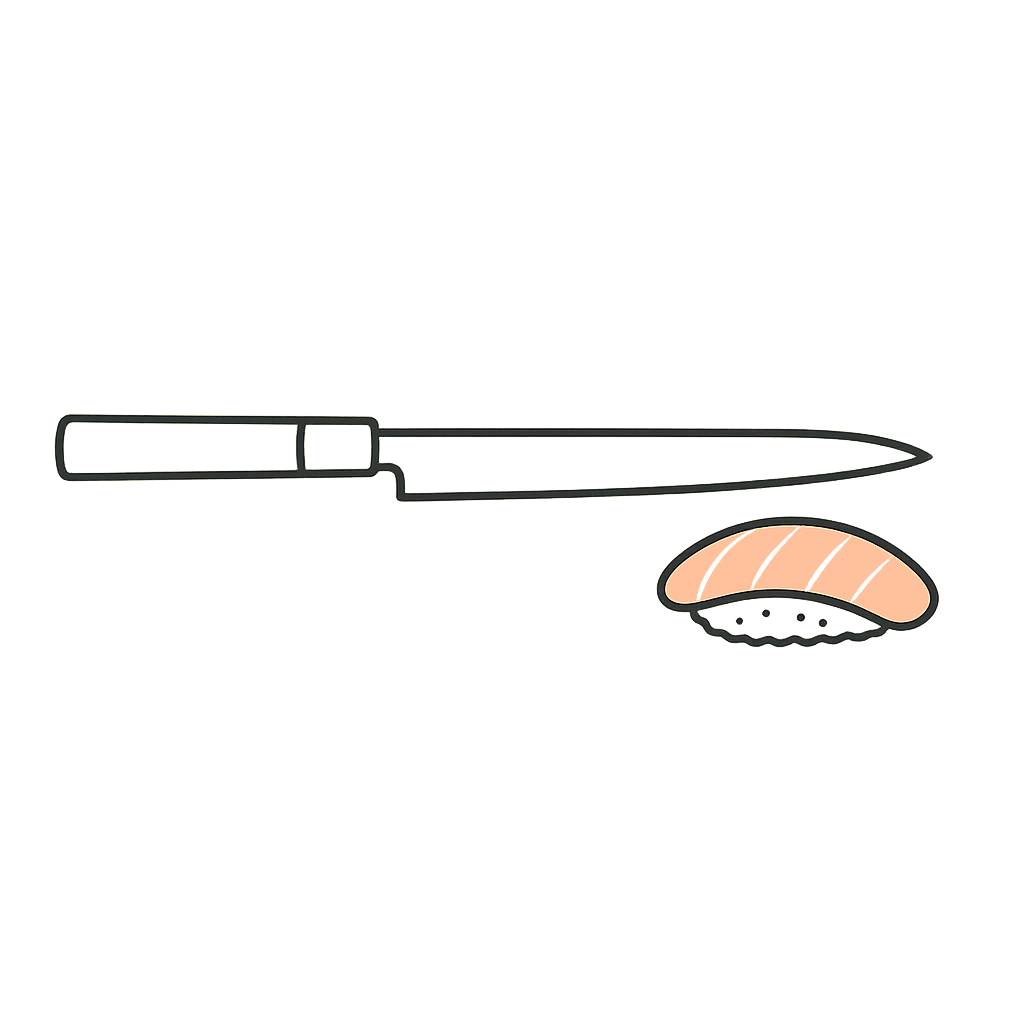 Sushi Knife Illustration
