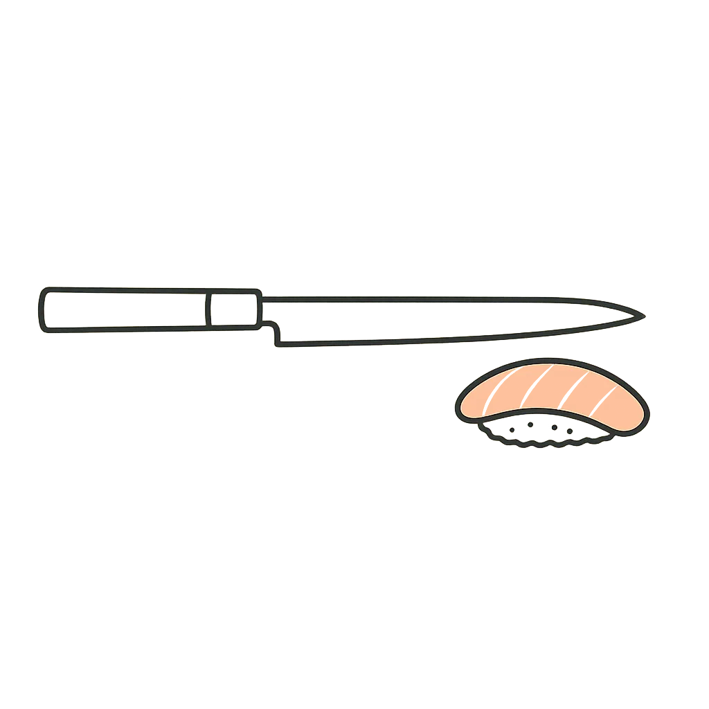 Sushi Knife Illustration